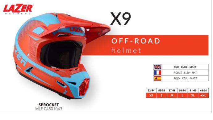 Artori - Lazer X9 Off-road helmet